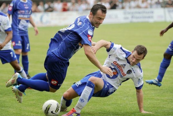 Seb Definod, toujours d'attaque au FC Bourg Péronnas à 34 ans (Crédit photo : www.leprogres.fr)
