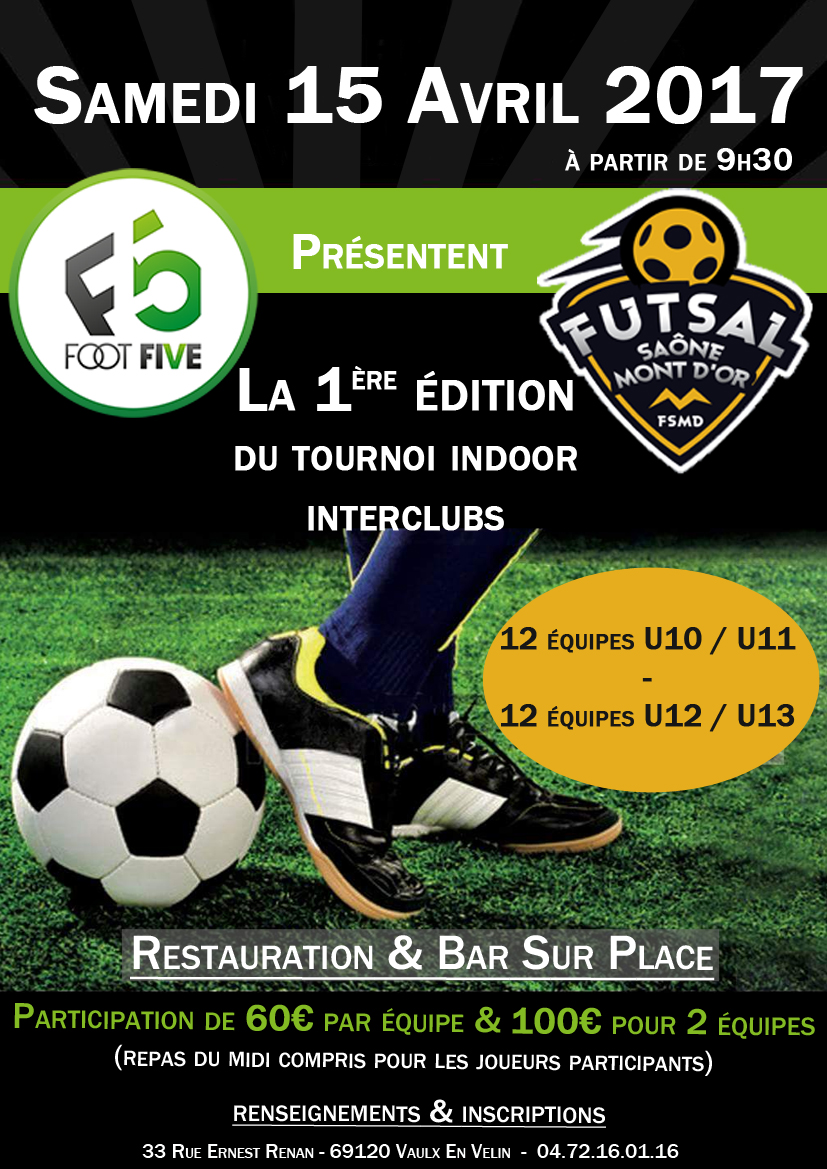 Jeunes (U10-U11-U12-U13) - Tournoi interclub Indoor le 15 avril