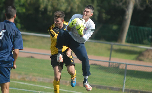 Dernières sorties pour Damien Gibernon dimanche avec le FC Chaponay Marennes