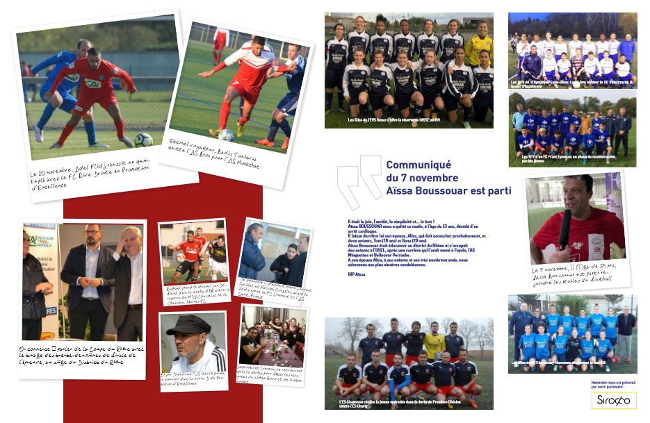 Livre Monfoot69 de la saison - Alain PADILLA (FC Bords de Saône) a commandé son livre souvenir