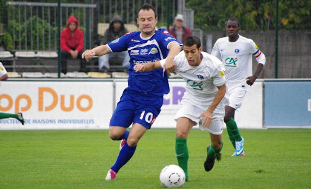 Quatre belles années et deux montées avec le FC Bourg-Péronnas (photo La Voix de l'Ain)