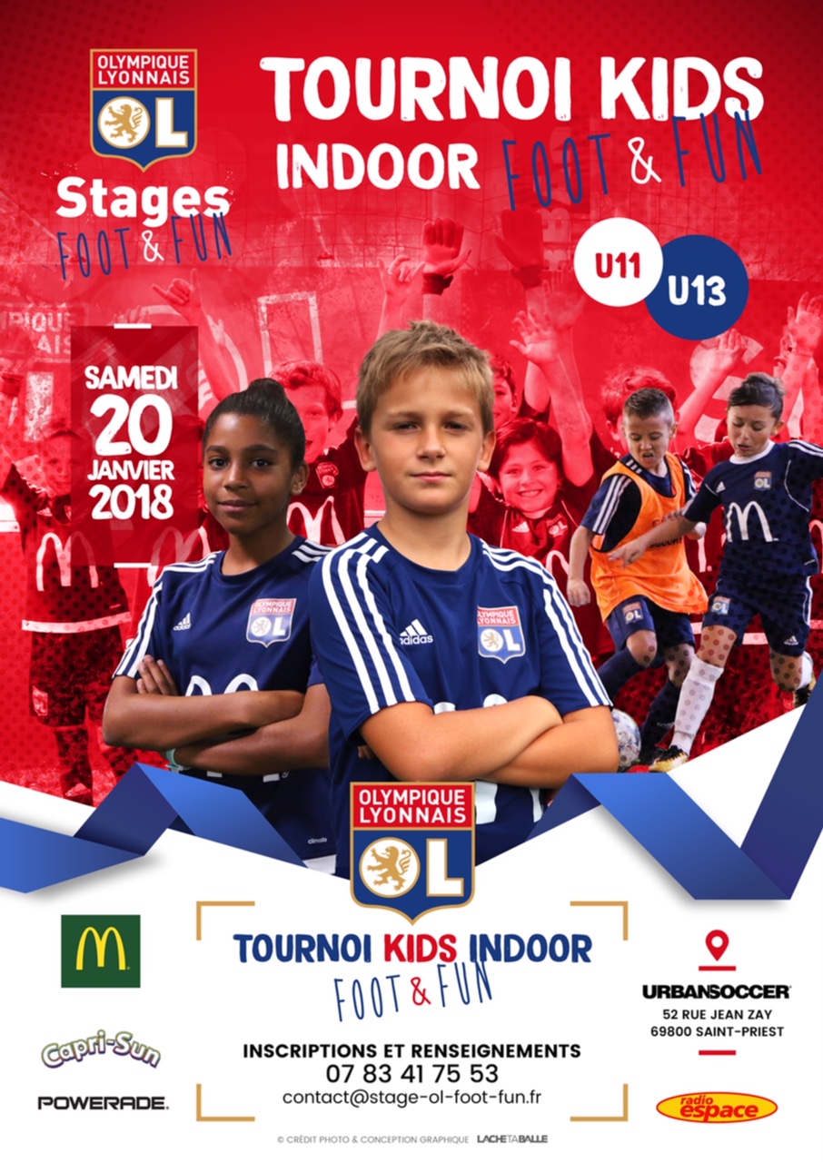 U11-U13 - Grand tournoi INDOOR le 20 janvier 