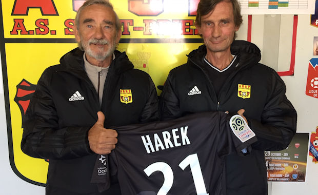 Antoine Tarin, éducateur U12 qui a eu Fethi Harek pendant cinq ans en campgnue d'Eric Vial, le secrétaire général de l'AS Saint-Priest.