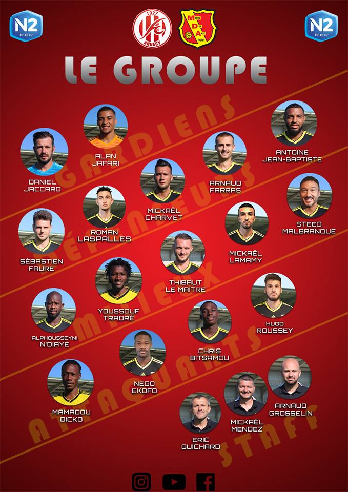 MDA Foot - Le GROUPE pour la réception de l'OGC NICE B MDA Foot - Le GROUPE pour la réception de l'OGC NICE B