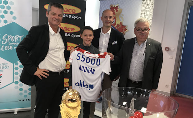 Audran Tribolet du Chassieu-Décines FC est le 55000ème licencié du District de Lyon et du Rhône