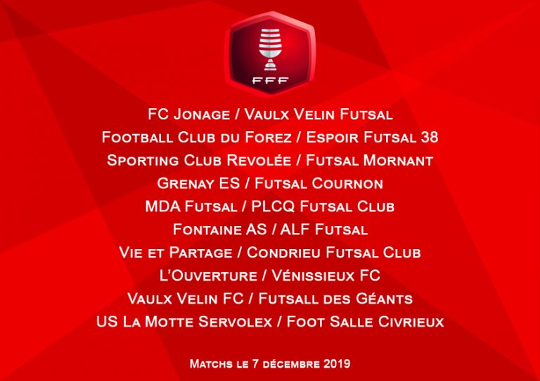 Futsal : les affiches du 4ème tour de la coupe nationale sont connues