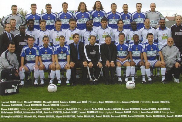 Avec les Chamois Niortais (saison 2000-2001)