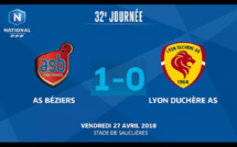 N1 - Le résumé vidéo de AS BEZIERS - LYON-DUCHERE AS