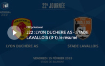 N1 (22ème journée) - Le résumé vidéo de LYON-DUCHERE AS-Stade LAVALLOIS 