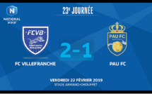 N1 (23ème journée) - Le résumé vidéo de FC VILLEFRANCHE - FC PAU 