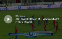 N1 (27ème journée) - Le résumé vidéo de QUEVILLY-ROUEN -  FC VILLEFRANCHE