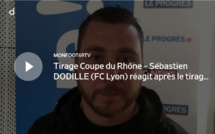 Coupe du Rhône – Sébastien DODILLE (FC Lyon) réagit après le tirage des QUARTS