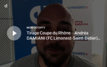 Coupe du Rhône – Andréa DAMIANI (FC Limonest-Saint-Didier) réagit après le tirage des QUARTS