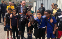 Les ECHOS des CLUBS - Gérard COLLOMB en visite au FC GERLAND
