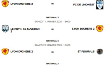 National 3 - Le calendrier des matchs de la réserve de Lyon Duchère AS