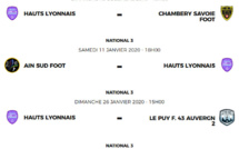National 3 - Le calendrier des matchs de Hauts Lyonnais