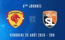 Suivez Lyon Duchère - Laval en direct vidéo