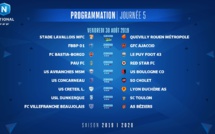 National  - Le programme de la cinquième journée